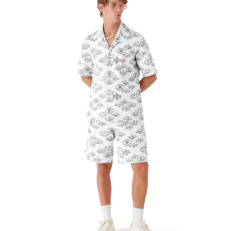 Jacquardmönstrade träningsshorts