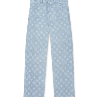 Jeans i denim med Monogram och avslappnad passform