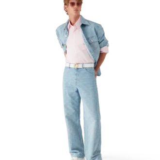Jeans i denim med Monogram och avslappnad passform