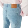 Jeans i denim med Monogram och avslappnad passform
