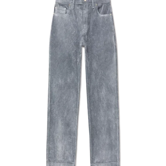 Jeans med persikostruktur
