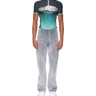 Jeans med persikostruktur