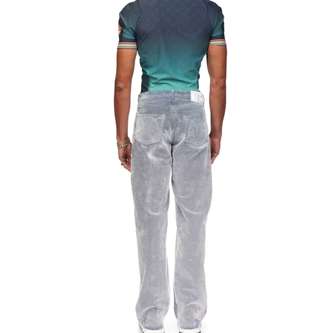 Jeans med persikostruktur