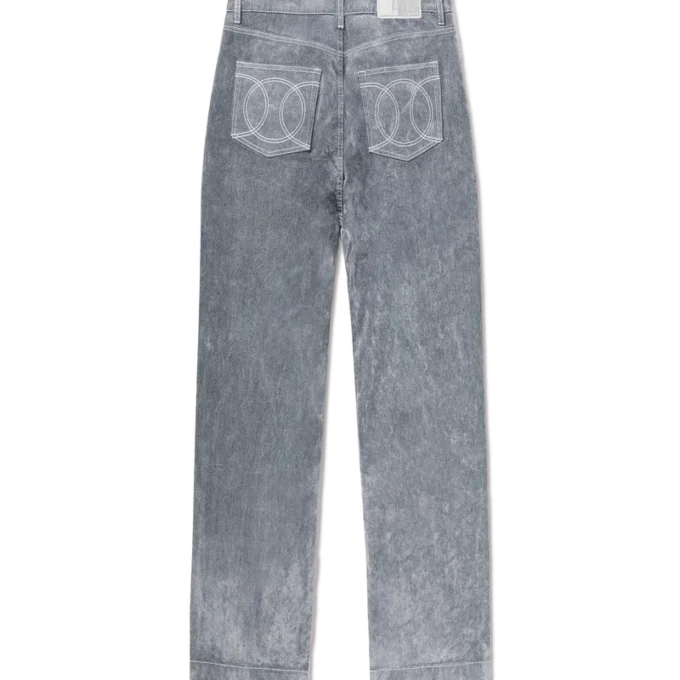 Jeans med persikostruktur