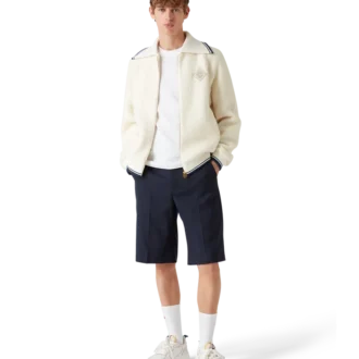 Kashmirtröja med dragkedja