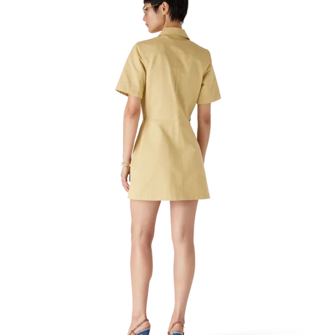 Klänning i bomullsjacquard med monogram