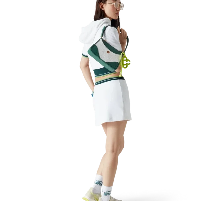 Tenniskjol i strukturerad velour