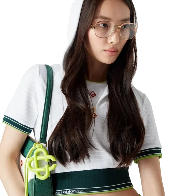 Kort hoodie i strukturerad velour