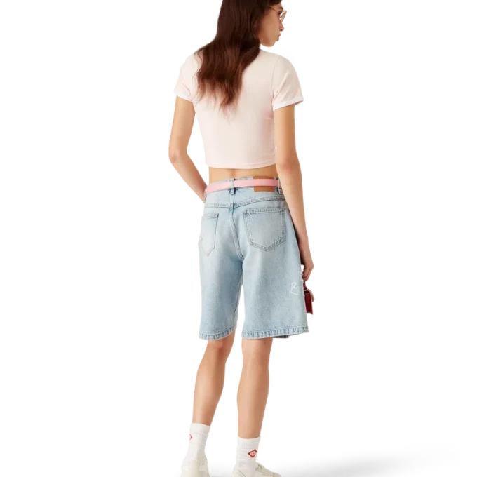 Kort T-shirt med svampemblem Kort T-shirt med svampemblem