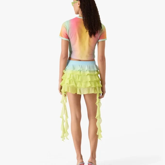 Kortärmad T-shirt med glasgradienttryck