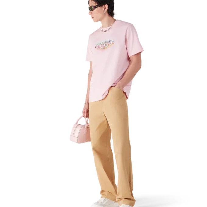 Kortärmad T-shirt med glaslogotyp