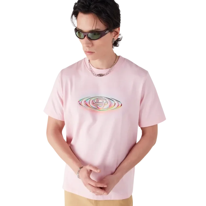 Kortärmad T-shirt med glaslogotyp