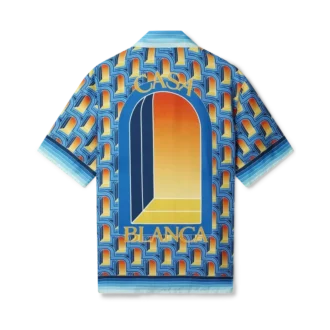 L’arche De Nuit silkskjorta med kubansk krage