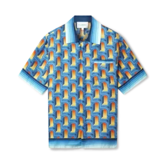 L’arche De Nuit silkskjorta med kubansk krage