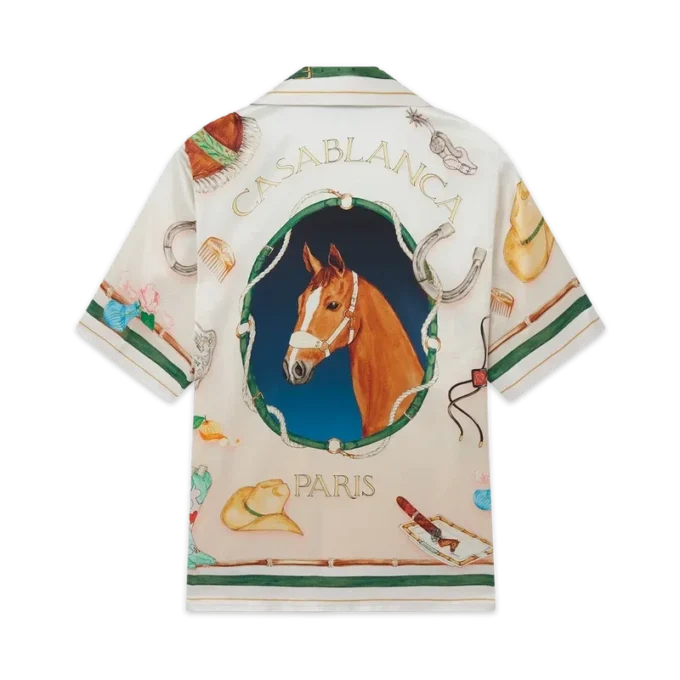 L’ecurie Blanche silkesskjorta