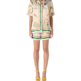 L’ecurie Blanche silkesskjorta