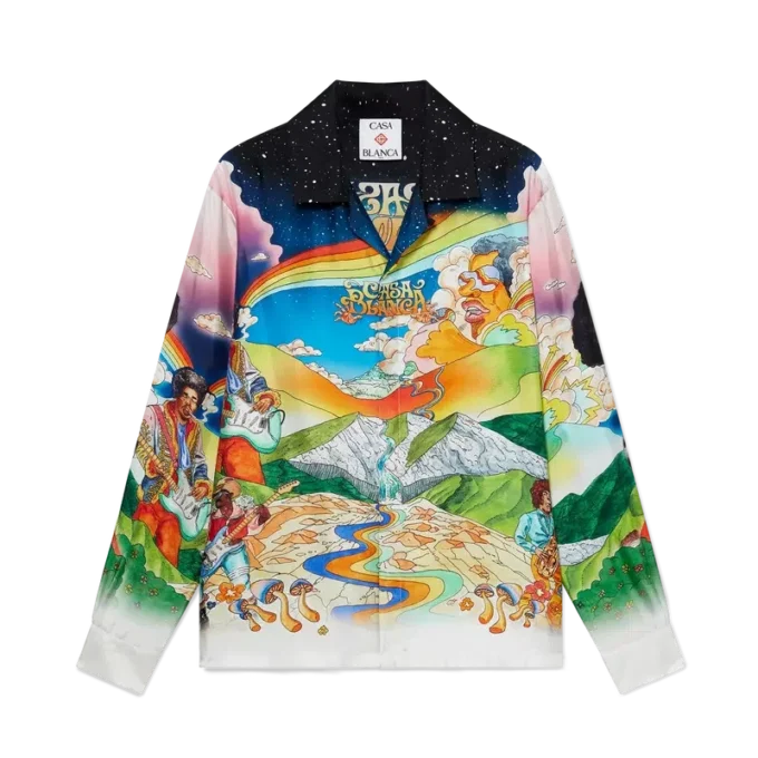 La Musique långärmad silkesskjorta