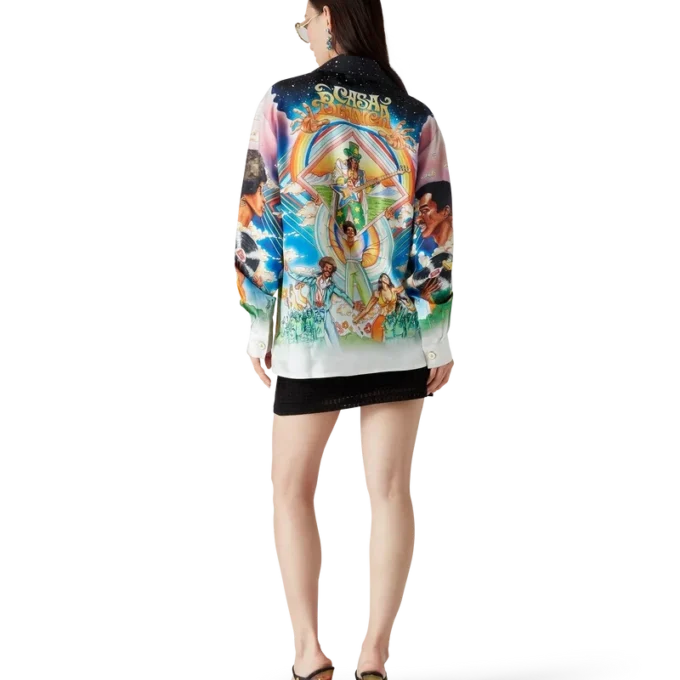 La Musique långärmad silkesskjorta