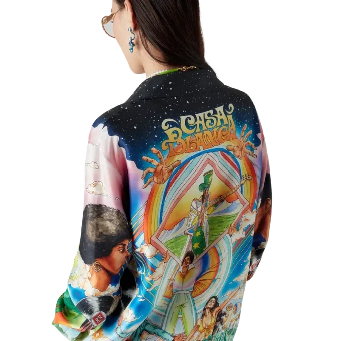 La Musique långärmad silkesskjorta