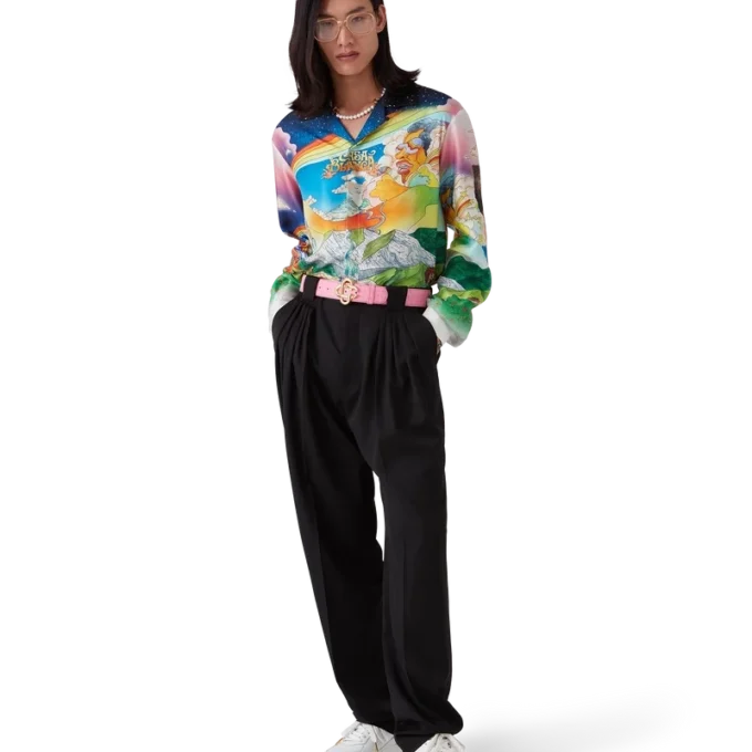 La Musique långärmad silkesskjorta