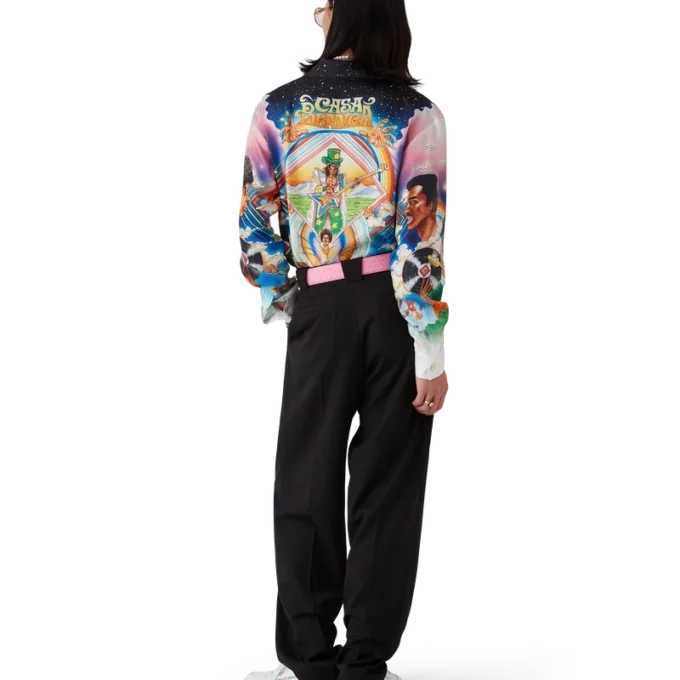 La Musique långärmad silkesskjorta