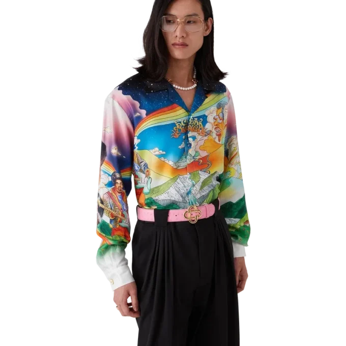 La Musique långärmad silkesskjorta