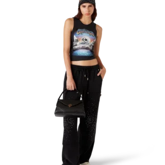 La Pramonition-joggingbyxor med kristallprydnader