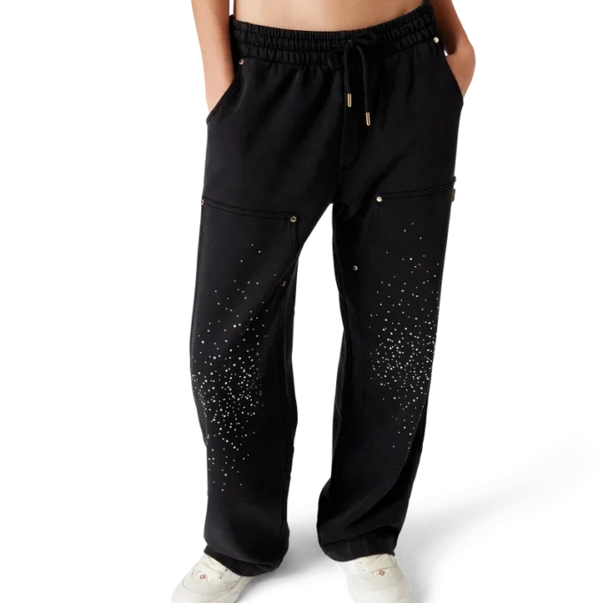 La Pramonition-joggingbyxor med kristallprydnader
