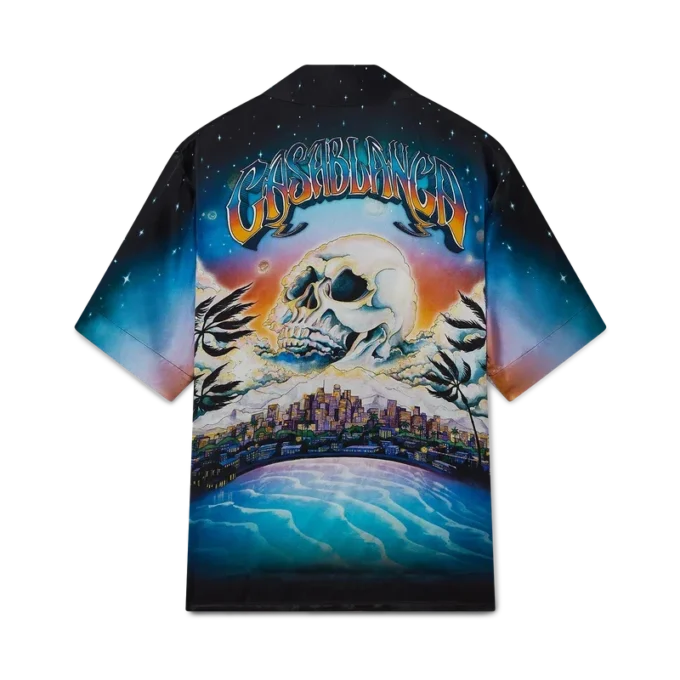 La Pramonition kortärmad silkesskjorta La Pramonition kortärmad silkesskjorta