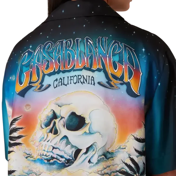 La Pramonition kortärmad silkesskjorta La Pramonition kortärmad silkesskjorta