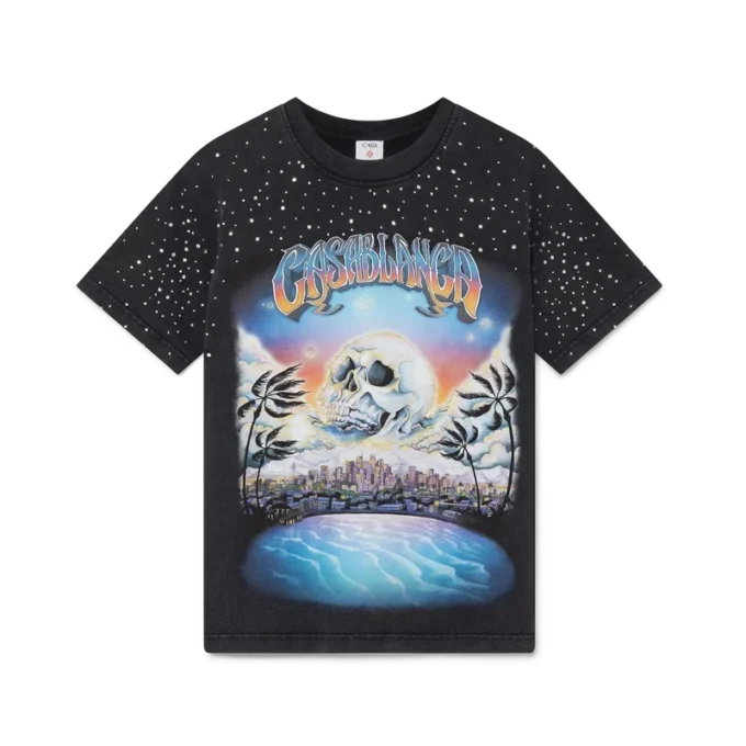 La Pramonition T-shirt med kristallprydnad