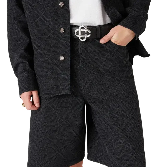 Laser Monogram-jeansshorts