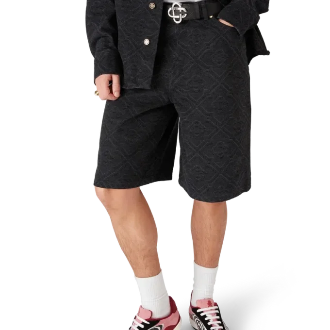 Laser Monogram-jeansshorts