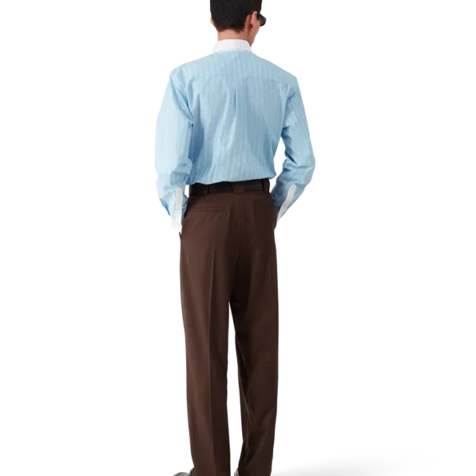 Laurel Stripe Jacquard-skjorta