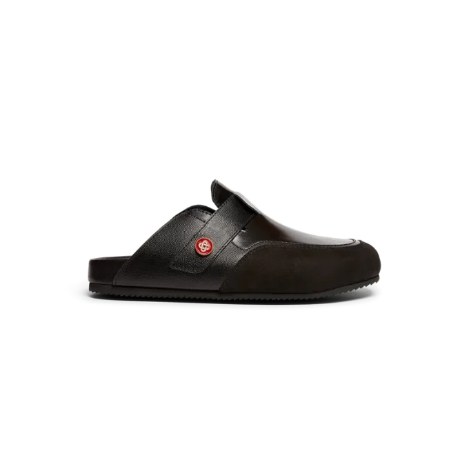 Lädermule för utomhusbruk