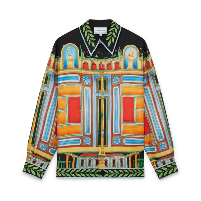 Le Palais En Fleur silkskjorta