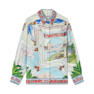 Le Passage långärmad silkesskjorta