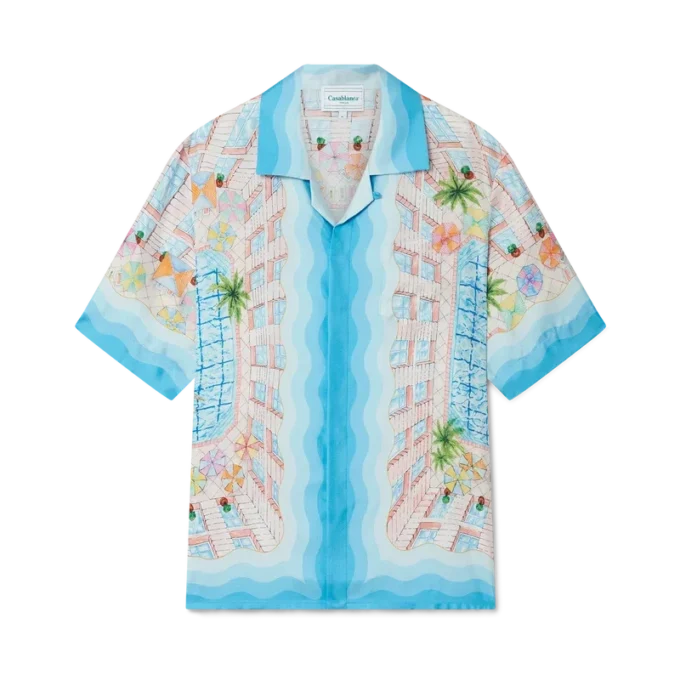 Le Plongeon silkskjorta