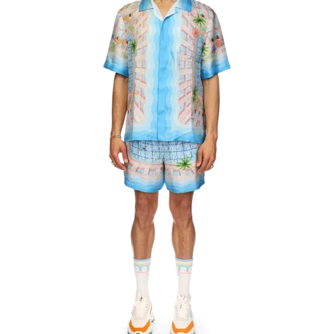 Le Plongeon silkskjorta