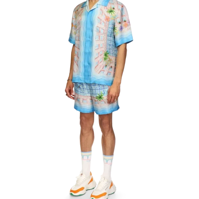 Le Plongeon silkskjorta