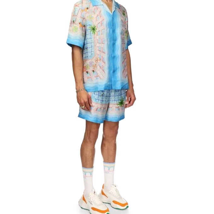 Le Plongeon silkskjorta