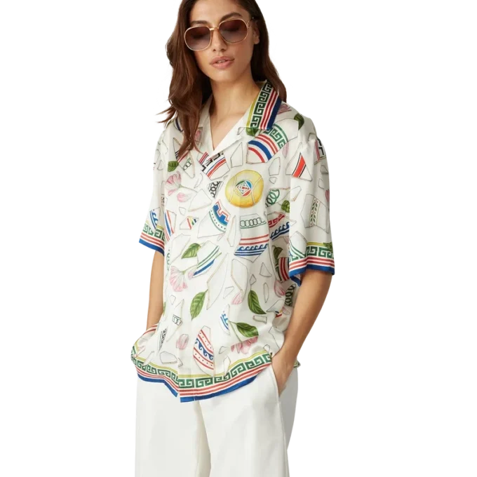 Le Vase Brise silkskjorta