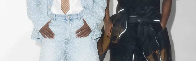 Grå monogram-arbetsjacka Grå monogram-arbetsjacka