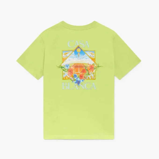 Lime Flower Court Icon kortärmad T-shirt