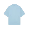 Ljusblå kortärmad skjorta med monogram