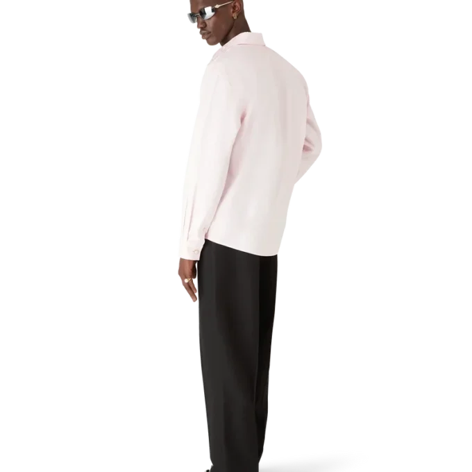 Långärmad skjorta i bomull med monogram Långärmad skjorta i bomull med monogram