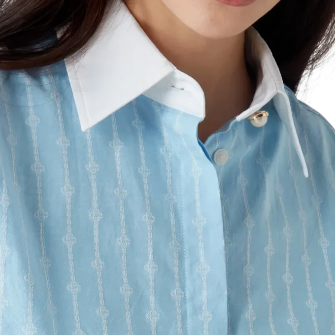 Långärmad skjorta med Laurel-randmönster