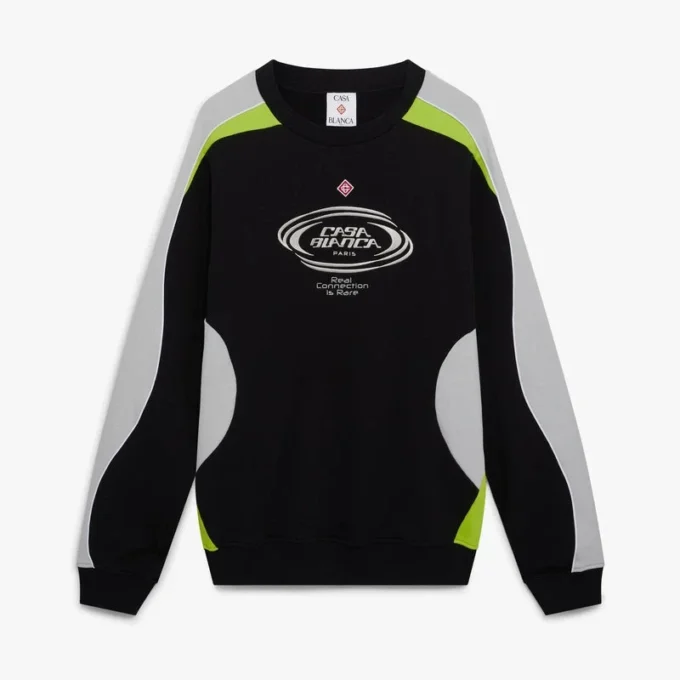 Långärmad tröja med färgblock