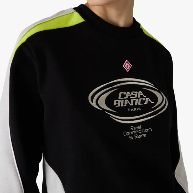 Långärmad tröja med färgblock