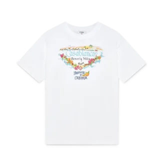 Los Angeles Store T-shirt med tryckt logo och korta shorts